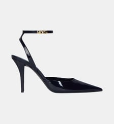 Escarpins à brides en cuir verni Balmain