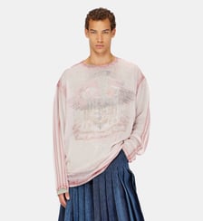Top en chiffon transparent avec motif concert Diesel