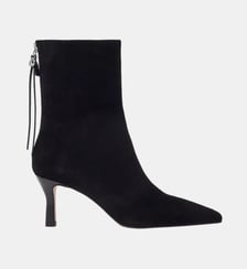 Bottines en suède à bout pointu Maje