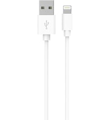 Câble Lightning vers USB 1M certifié Apple Blanc compatible iPhone 14 13 12 Pro Max et iPad Essentiel B