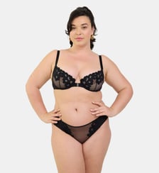 Petite culotte Midnight Fever noir Maison Lejaby