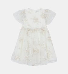 Robe -  col ron broderies dorées Tartine Et Chocolat