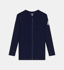 T-shirt manches longues anti-UV zippé uni Vilebrequin