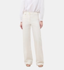 Pantalon poeme - Motif uni - Coupe flare Caroll