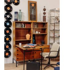 Secrétaire en teck avec ses rangements Honoré N°232 - Produit chiné Debongout