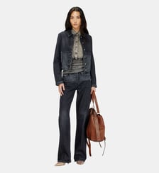 Veste en denim à empiècements Diesel