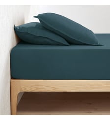 Drap housse lin lavé, bonnet 30cm La Redoute Interieurs