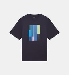 t-shirt en coton sérigraphié Agnès b.