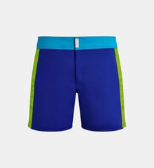 Maillot de bain court stretch ceinture plate color Block Vilebrequin