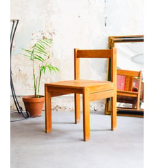 Chaise en bois clair Alma N°1538- Produit chiné Debongout