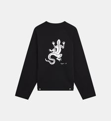 cardigan en coton sérigraphié Agnès b.