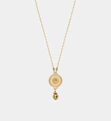 Collier fin pendentif   doré à l'or fin - Noor Satellite