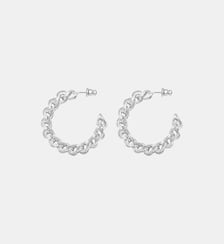 Boucles d'oreilles mailles créoles   - Tess Satellite