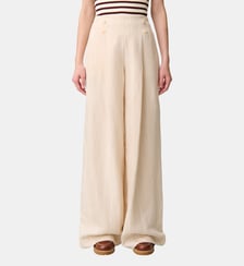 Pantalon tailleur large viscose lin Claudie Pierlot