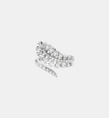 Bague ou Vienna, Plume, Métal rhodié Swarovski