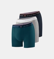 Lot de 3 boxers longs en coton Le Slip Francais