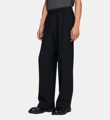 Pantalon large taille haute unisexe Sandro