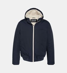 Blouson droit court Bluster2 à capuche Schott
