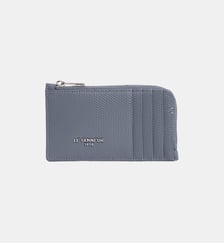 Porte cartes large zippé Lucien en cuir signature T Le Tanneur