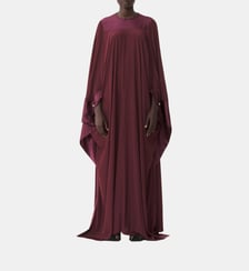 Robe Ample Longue En Charmeuse Lanvin