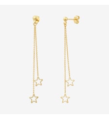 Boucles d'oreilles dorées petit modèle - cassiopee Caroline Najman