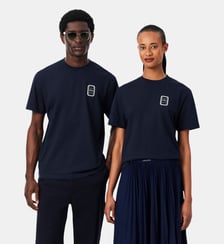 T-shirt jersey coton imprimé tennis Lacoste