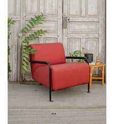 Fauteuil Viccarbe Colubi bordeaux Jakob N°1320- Produit chiné Debongout