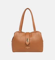 Sac cabas M en cuir signature Lancaster