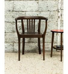 Elégant fauteuil en bois Ernest N°1527- Produit chiné Debongout
