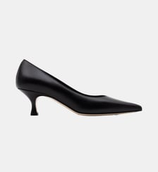Roma - Escarpins En Cuir Veau Lisse Noir Parallèle