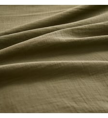Drap housse b30 gaze de coton lavé uni blanc Malia neige Garnier Thiebaut