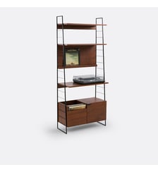 Meuble TV/Hifi vintage, plaqué noyer La Redoute Interieurs