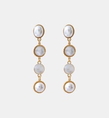 Boucles d'oreilles longues tiges percées   - Louise Satellite