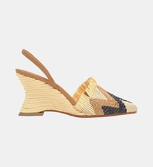 Espadrilles compensées en raphia brodé JOHANA Castaner