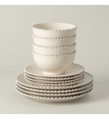 Set Table 12 Pièces avec Bol Pearl Costa Nova