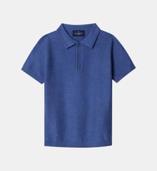 Polo En Maille Coton Nid D'abeille À Manches Courtes Hackett London