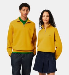 Sweatshirt col zippé molleton épais Lacoste