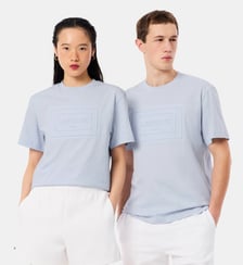 T-shirt coton marquage embossé Lacoste