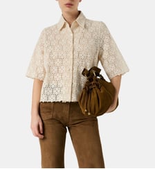 Chemise en guipure à manches courtes - CAYLIE Gerard Darel