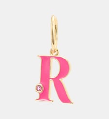 Pendentif lettre R rose Les Néréides