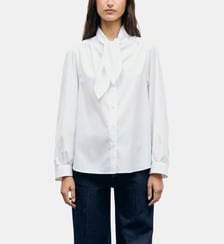 Camisa de popelina con cuello de corbata - LOUKA Gerard Darel