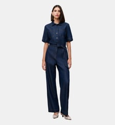 Combinaison capu - Motif uni - Coton - Coupe large Caroll