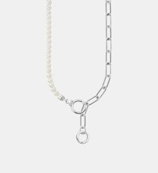 Collier de perles de culture d’eau douce et chaîne à maillons Thomas Sabo