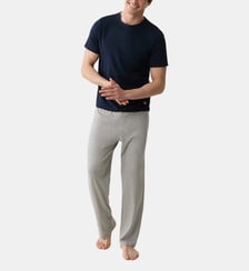 Ensemble pyjama haut bleu marine et pantalon gris en coton Le Slip Francais
