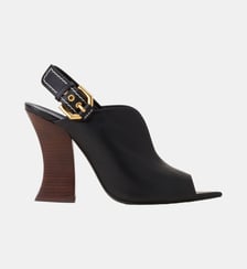 Mule A Talon Buckle Arch En Cuir Lanvin