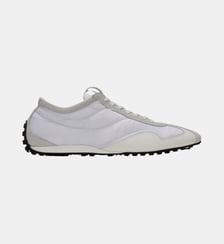 Baskets Racing Low en nylon et cuir Balmain