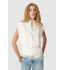 Pull sans manches tricot col camionneur Ikks
