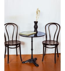 Table à manger bistro ronde Denise N°125- Produit chiné Debongout