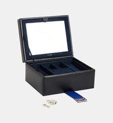 Boîte à bijoux moyen modèle en cuir Le Tanneur