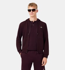 Sweatshirt zippé classic fit molleton Lacoste